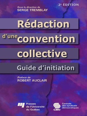 cover image of Rédaction d'une convention collective